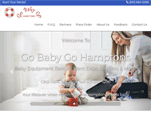 Tablet Screenshot of gobabygohamptons.com